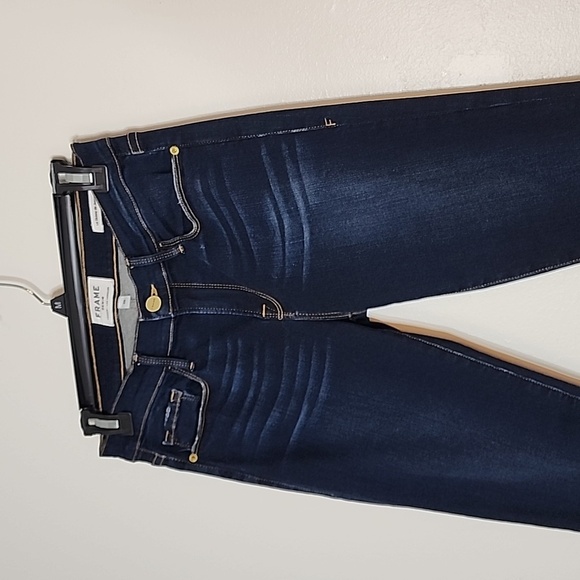 NEW Frame Dublin le Skinny de Jeanne #1470 Cut Off Ankle Luxury Jeans Summer - Picture 10 of 15